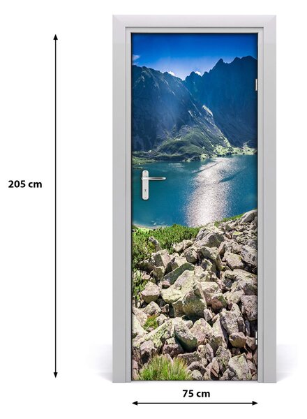 Adesivo per porta Czarny Staw Tatry 75x205 cm