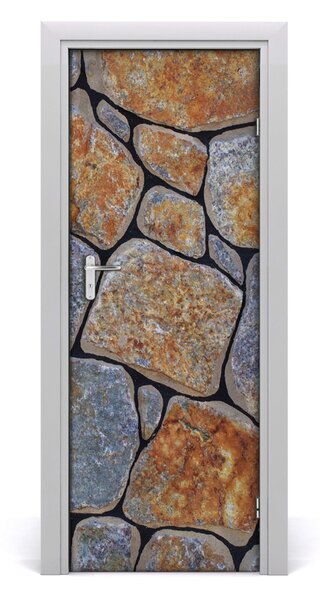 Adesivo per porta Pietre di sfondo 75x205 cm