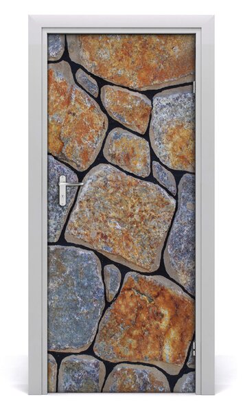 Adesivo per porta Pietre di sfondo 75x205 cm
