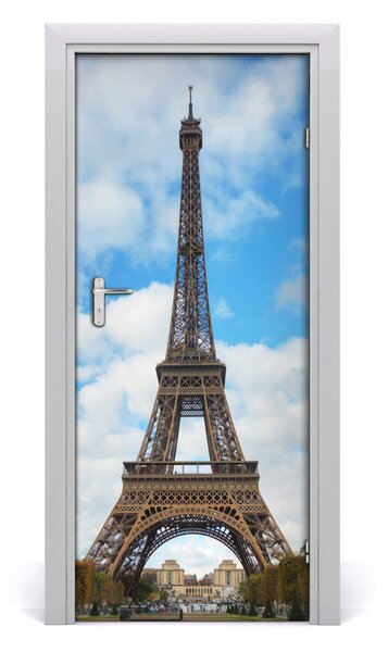 Poster adesivo per porta Torre Eiffel 75x205 cm