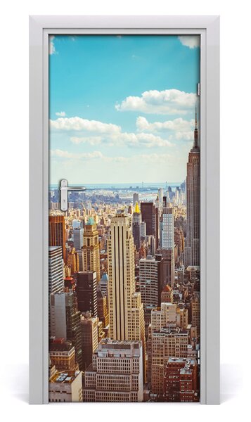 Poster adesivo per porta Lotto di uccelli di New York 75x205 cm