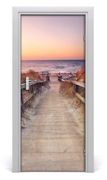 Poster adesivo per porta Sentiero per la spiaggia 75x205 cm