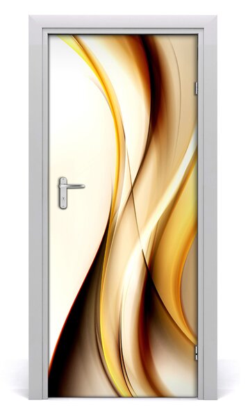 Adesivo per porta Astrazione d'onda 75x205 cm