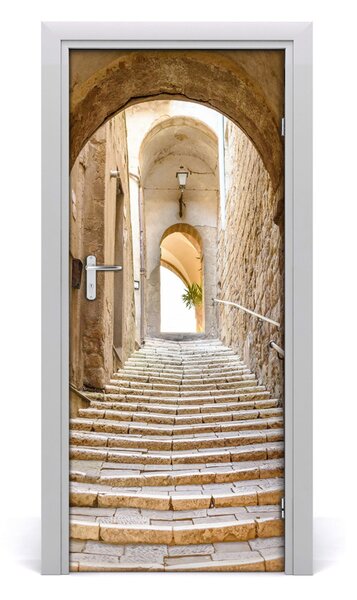 Adesivo per porta Strade strette 75x205 cm