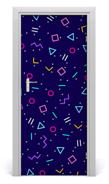 Adesivo per porta Sfondo geometrico 75x205 cm