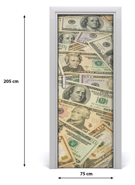 Sticker porta Banconote dollari 75x205 cm