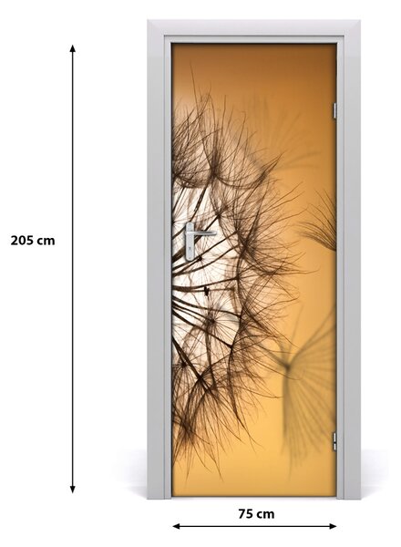 Poster adesivo per porta Dente di leone 75x205 cm