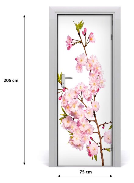 Sticker porta fiori di ciliegio 75x205 cm