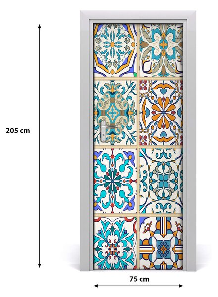 Poster adesivo per porta Piastrelle di ceramica 75x205 cm