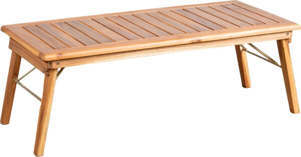 VivaGarden Salotto da Giardino con Divano 2 Posti 2 Poltrone e Tavolino in Legno di Acacia colore Sabbia - Wood Cotton Club Samba