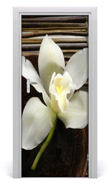 Poster adesivo per porta Orchidea 75x205 cm