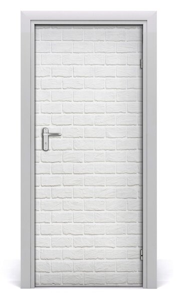 Adesivo per porta interna Muro di mattoni 75x205 cm