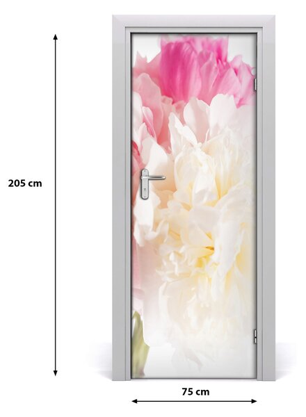 Sticker porta Peonia 75x205 cm