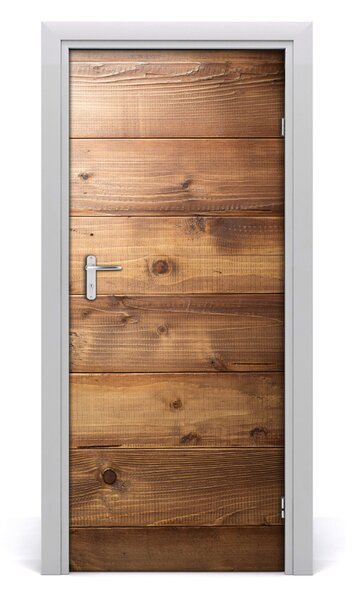 Adesivo per porta Sfondo di legno 75x205 cm