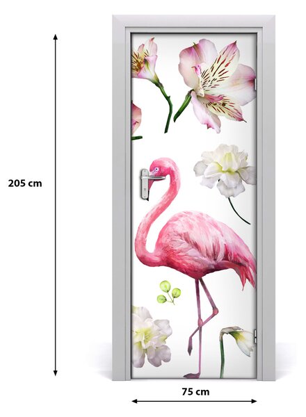 Adesivo per porta Collezione tropicale 75x205 cm