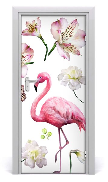 Adesivo per porta Collezione tropicale 75x205 cm