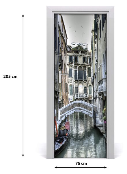Adesivo per porta interna Venezia, Italia 75x205 cm