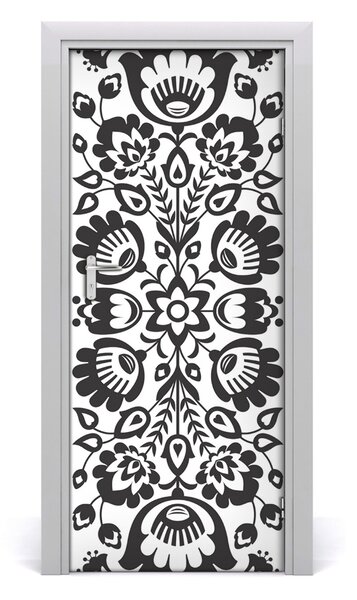 Poster adesivo per porta Pattern folk 75x205 cm