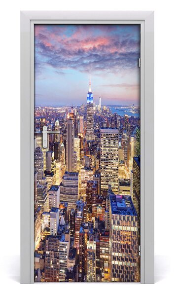 Adesivo per porta New York 75x205 cm