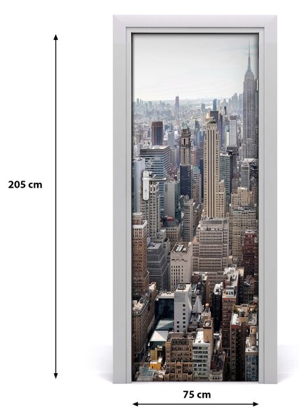 Adesivo per porta New York 75x205 cm