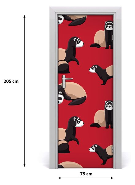 Sticker porta Furetto 75x205 cm