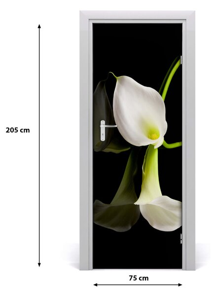 Adesivo per porta Cal bianco 75x205 cm