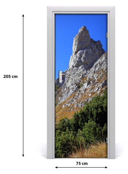 Poster adesivo per porta Little Giewont Tatry 75x205 cm