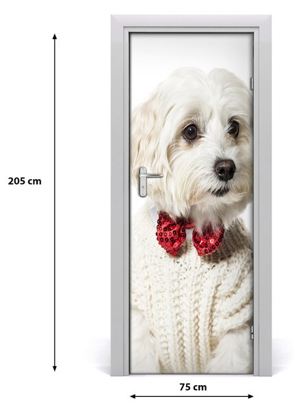 Adesivo per porta Cane 75x205 cm