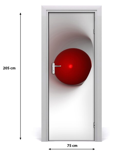 Adesivo per porta Astrazione della palla 75x205 cm