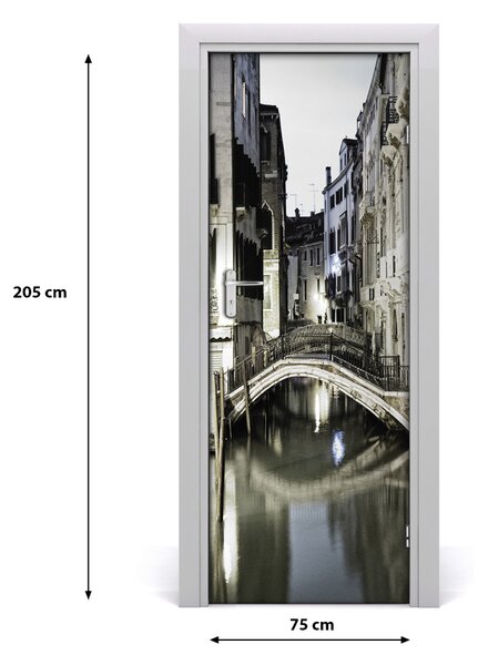 Adesivo per porta interna Venezia, Italia 75x205 cm