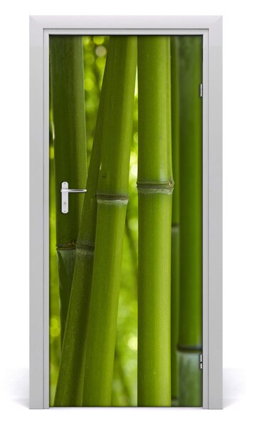 Sticker porta Foresta di bamboo 75x205 cm