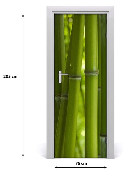 Sticker porta Foresta di bamboo 75x205 cm