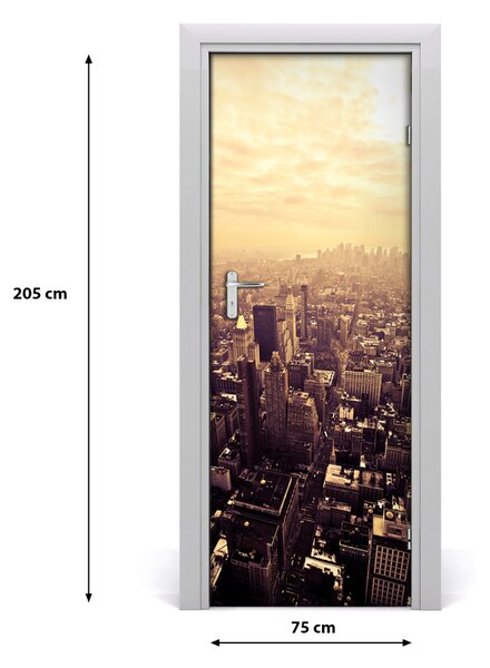 Adesivo per porta Manhattan New York 75x205 cm