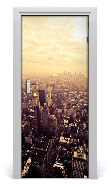 Adesivo per porta Manhattan New York 75x205 cm