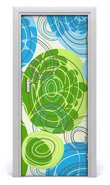 Adesivo per porta Astrazione 75x205 cm