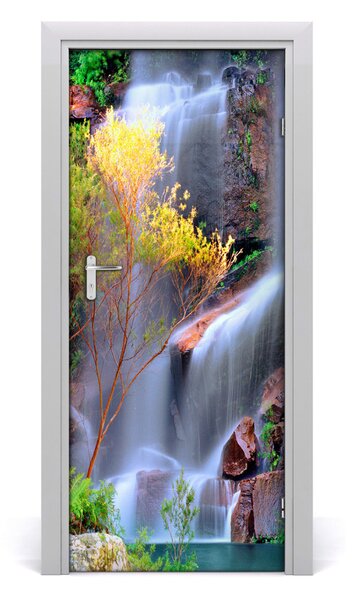Adesivo per porta Paesaggi a cascata 75x205 cm