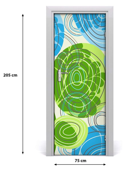 Adesivo per porta Astrazione 75x205 cm