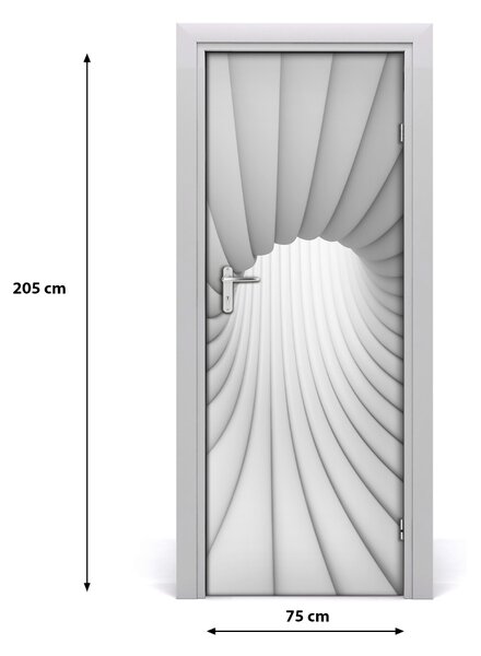 Adesivo per porta Astrazione del tunnel 75x205 cm