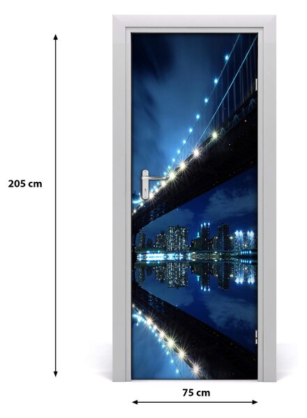 Rivestimento Per Porta Manhattan New York 75x205 cm