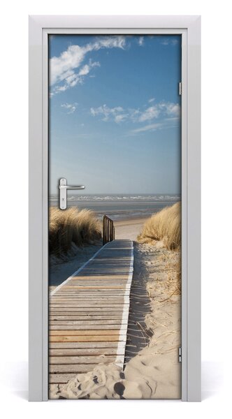 Adesivo per porta Sentiero per la spiaggia 75x205 cm