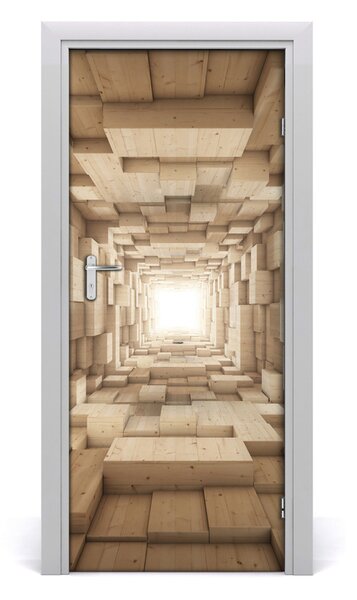 Adesivo per porta interna Tessuti colorati 75x205 cm