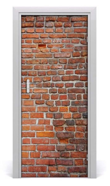 Poster adesivo per porta Muro di mattoni 75x205 cm