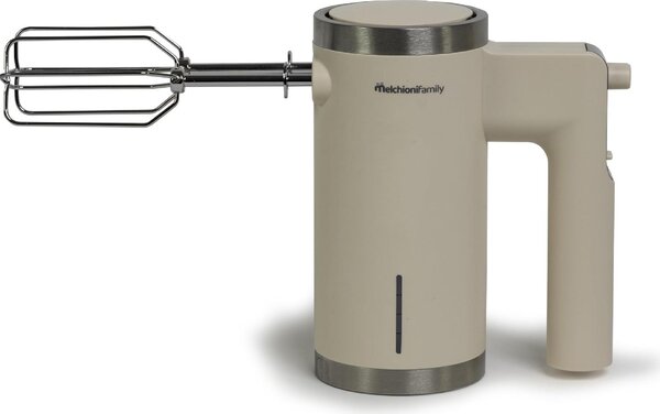 Melchioni Sbattitore Elettrico a Batteria Ricaricabile Potenza 150 Watt colore Bianco - 118420040