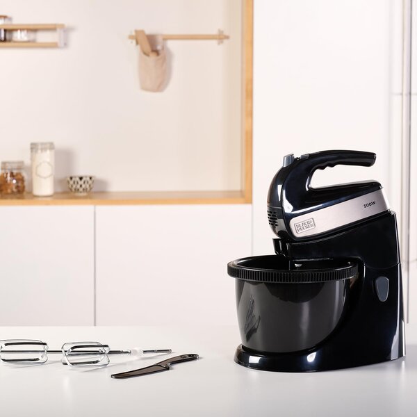 Black & Decker Sbattitore con Ciotola Potenza 500W 5 Velocit Capacit 2,5 Litri colore Nero - BXMXA500E