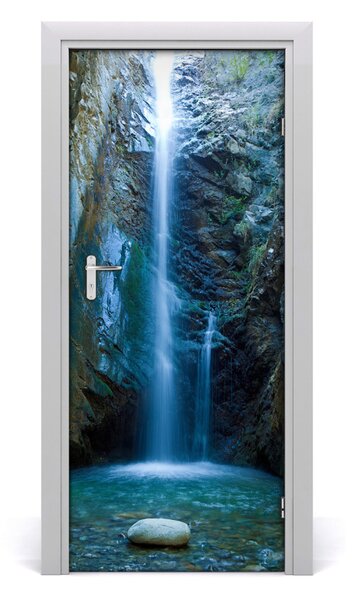 Adesivo per porta interna Paesaggi a cascata 75x205 cm