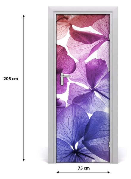 Sticker porta Fiori viola 75x205 cm