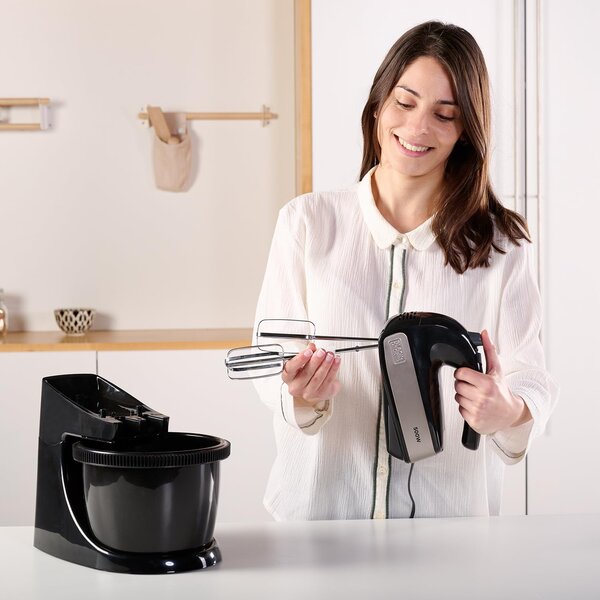 Black & Decker Sbattitore con Ciotola Potenza 500W 5 Velocit Capacit 2,5 Litri colore Nero - BXMXA500E