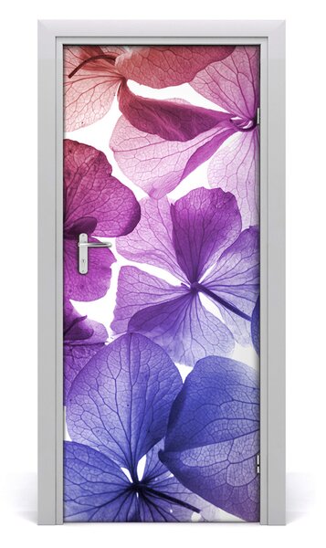 Sticker porta Fiori viola 75x205 cm