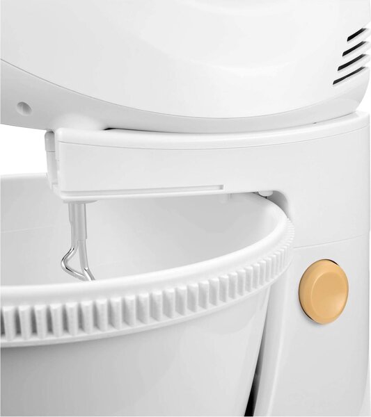 SENCOR Sbattitore Elettrico con Ciotola Potenza 500W con Fruste e Turbo colore Bianco/Giallo - SHM 5330 EUE3