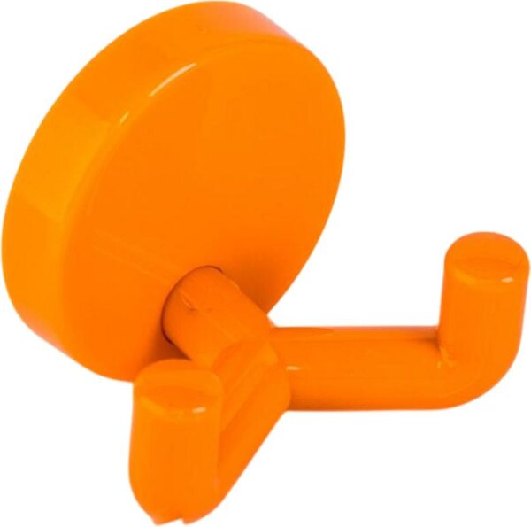 25 ganci da parete, a 2 pieghe, arancione